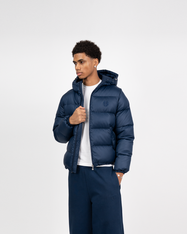 SU LOGO PUFFER - NAVY