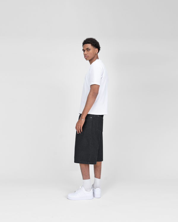 SU26 DENIM SHORTS - BLACK