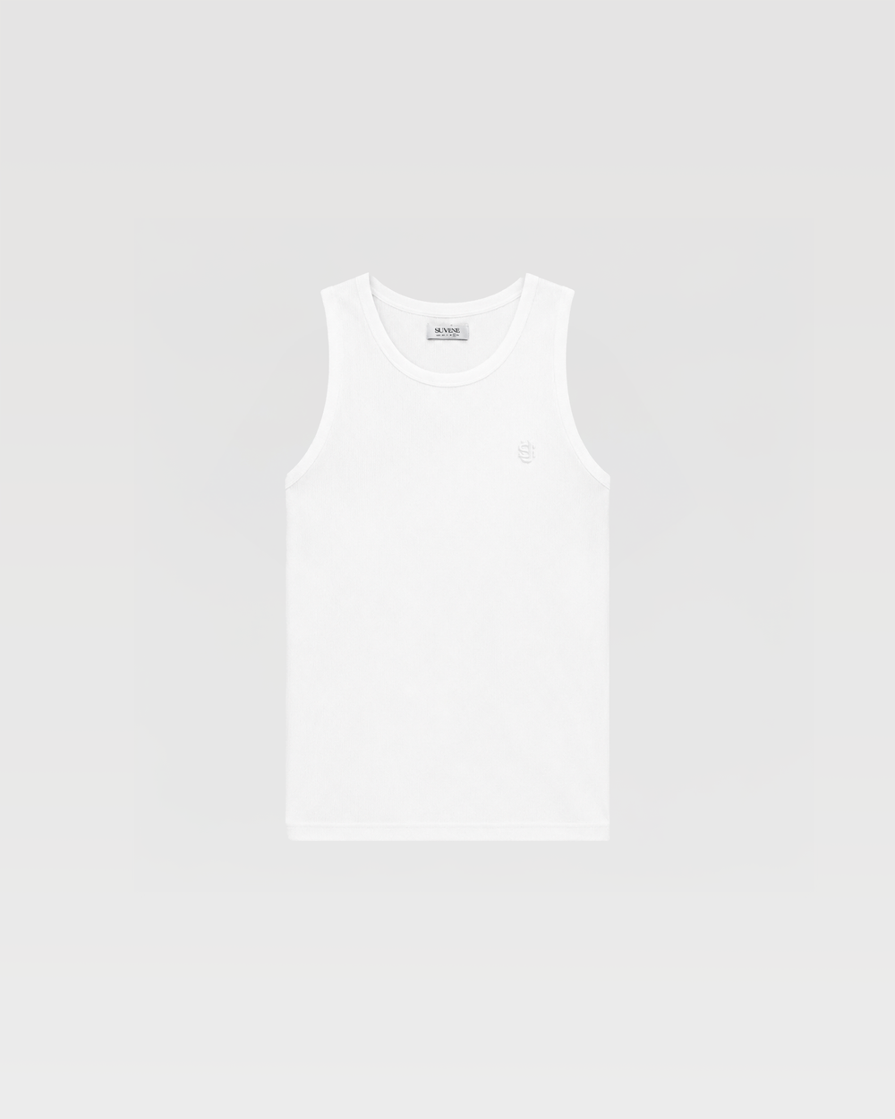 HEAVY RIB TANK TOP - WHITE