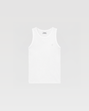 HEAVY RIB TANK TOP - WHITE