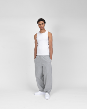 HEAVY RIB TANK TOP - WHITE