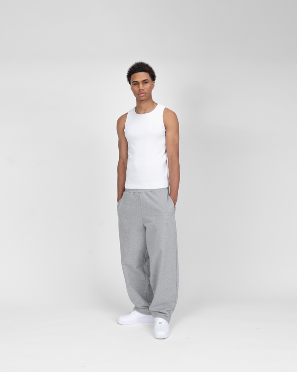 HEAVY RIB TANK TOP - WHITE