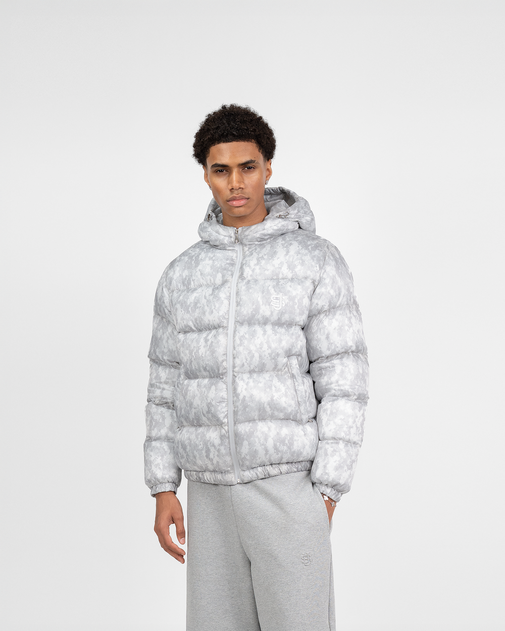 SUVENE PUFFER - SNOW CAMO