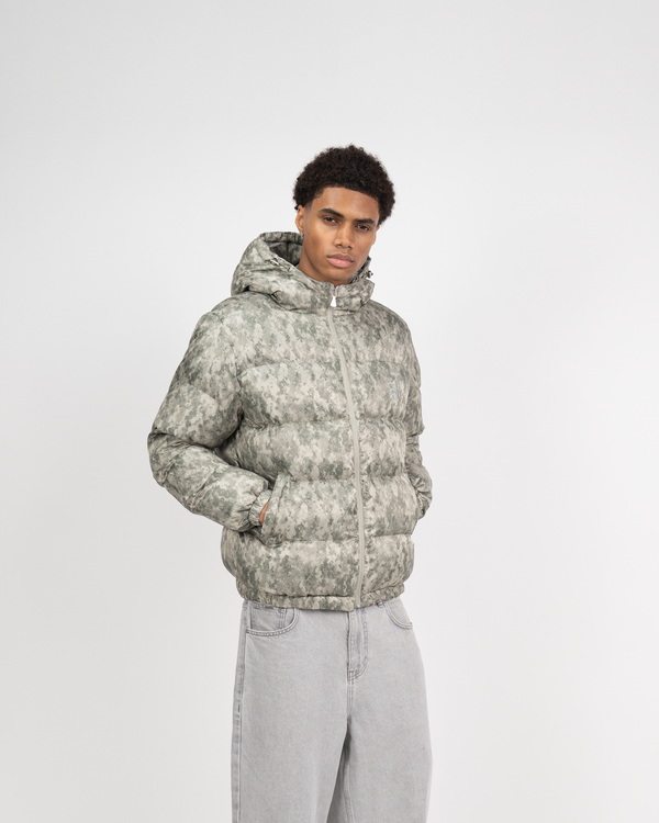 SUVENE PUFFER - GREEN CAMO