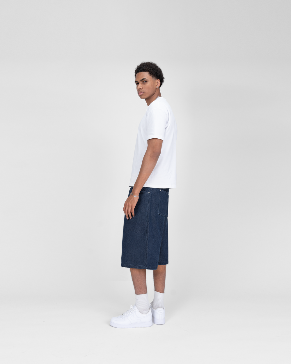 SU26 DENIM SHORTS - BLUE