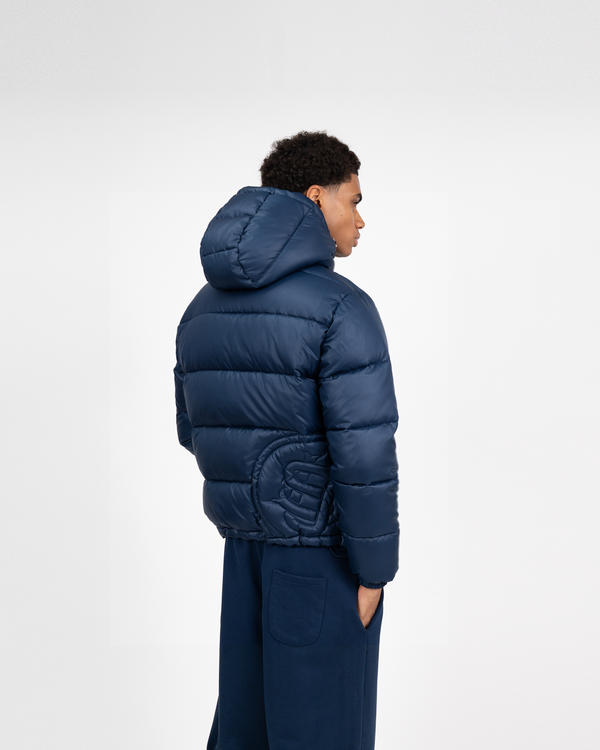 SU LOGO PUFFER - NAVY
