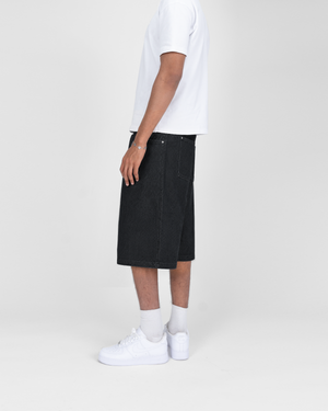 SU26 DENIM SHORTS - BLACK