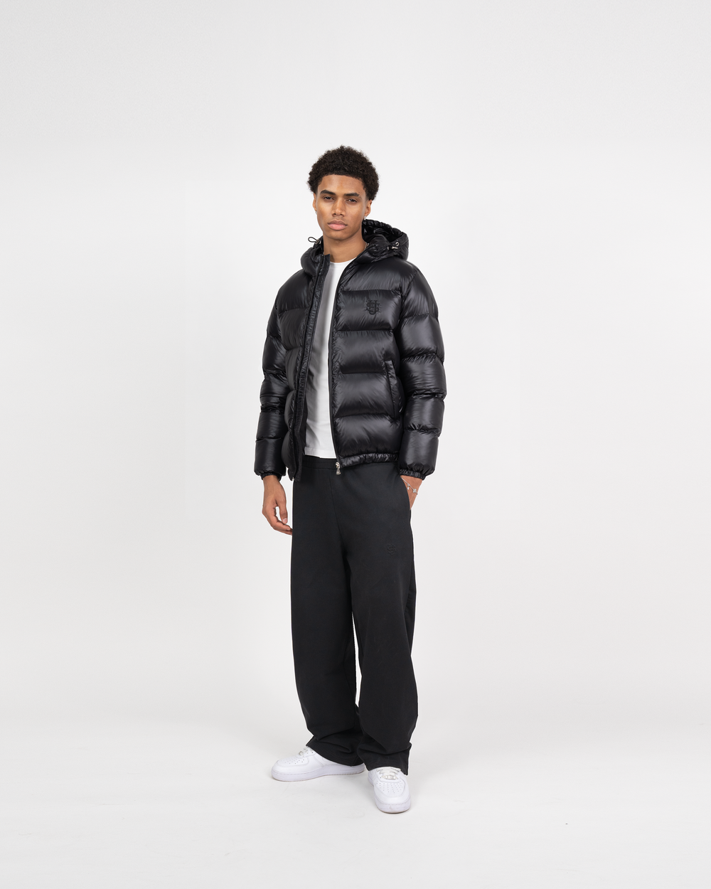 SUVENE PUFFER - BLACK SHINY