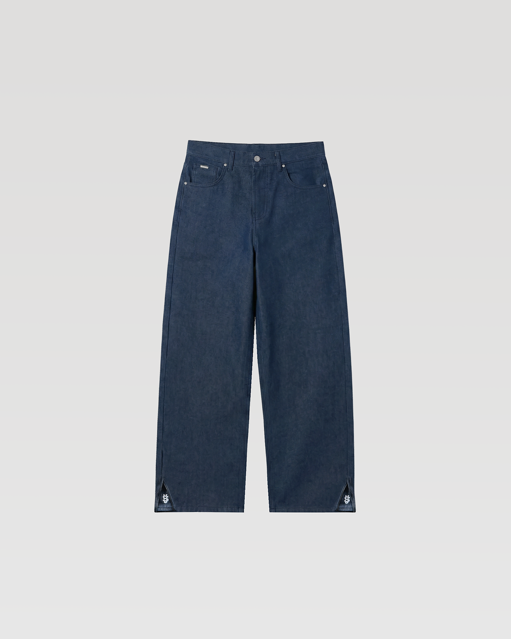 ZIP RAW DENIM - BLUE