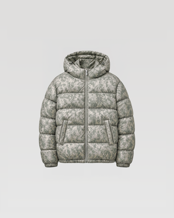 SUVENE PUFFER - GREEN CAMO