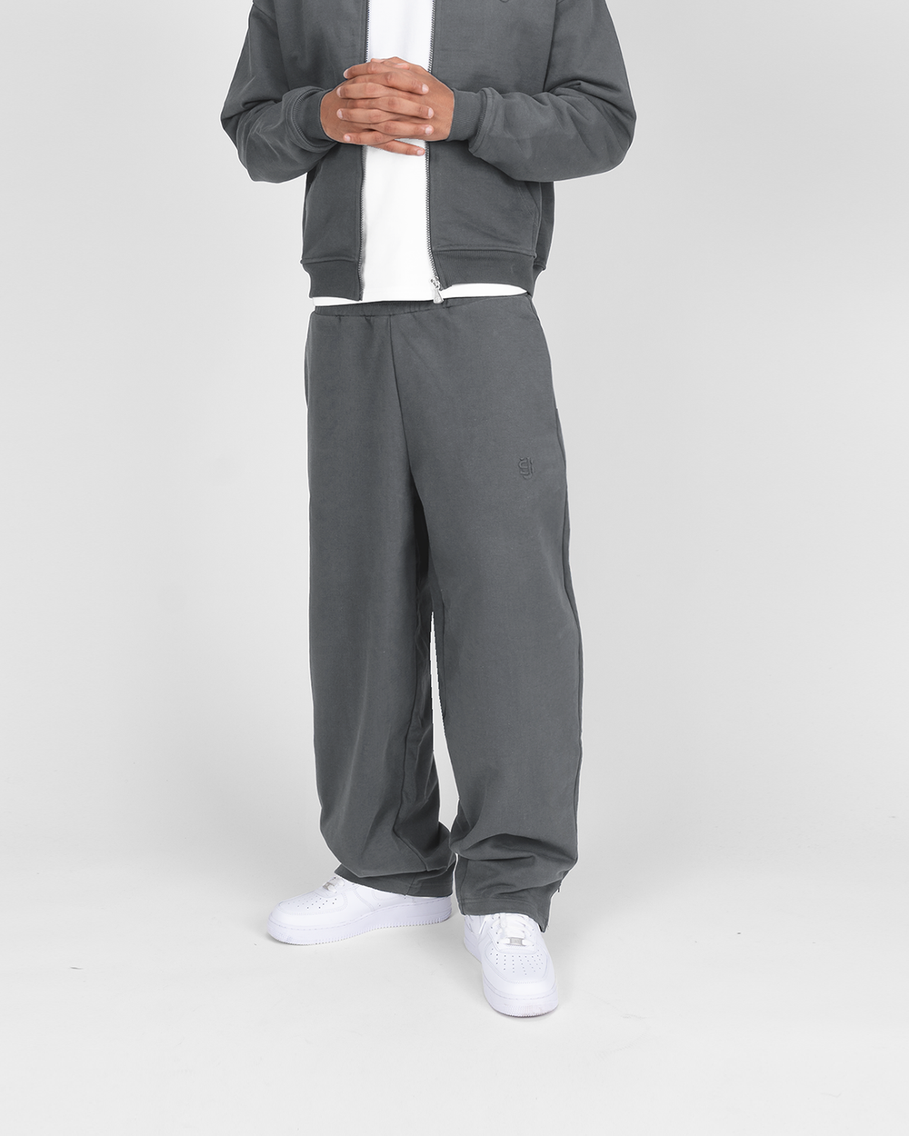 SU ZIP JOGGER - ANTHRAZIT
