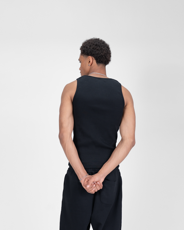 HEAVY RIB TANK TOP - WHITE