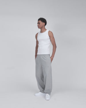 HEAVY RIB TANK TOP - WHITE
